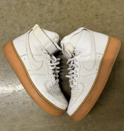 Vintage Nike Air Force 1 High Gum Bottom Utility Strap Shoes