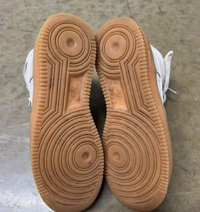 Vintage Nike Air Force 1 High Gum Bottom Utility Strap Shoes