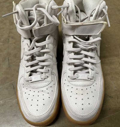 Vintage Nike Air Force 1 High Gum Bottom Utility Strap Shoes