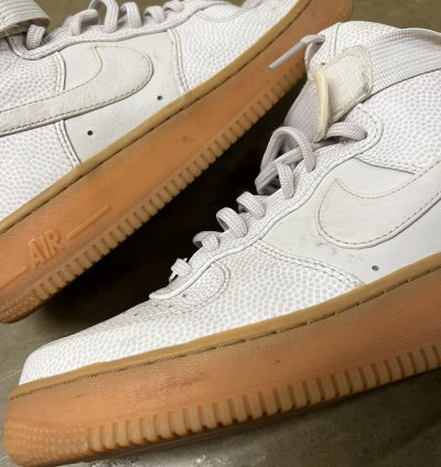 Vintage Nike Air Force 1 High Gum Bottom Utility Strap Shoes