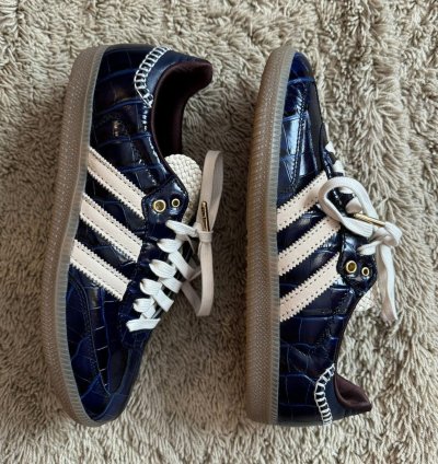 Adidas Originals By Wales Bonner Samba Navy