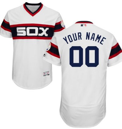 Chicago White Sox White Pullover Customized Flexbase Majestic Mlb Collection Jersey 1