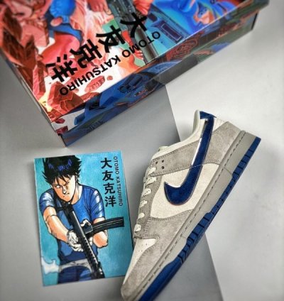 Otomo Katsuhiro X Nike Sb Dunk Low Steamboy Ost Grey Blue Sneakers