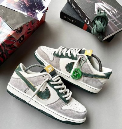 Otomo Katsuhiro X Nike Sb Dunk Low Steamboy Ost Grey Green Sneakers