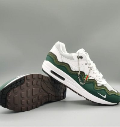 Patta X Nike Air Max 1 Concept Green White Running Shoes