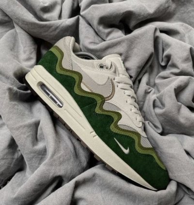 Patta X Nike Air Max 1 Concept Green White Running Shoes