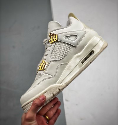 Nike Air Jordan 4 White Gold