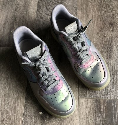 Vintage Nike Air Force 1 Low 07 Lv8 Iridescent Shoes