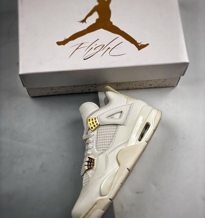 Nike Air Jordan 4 White Gold