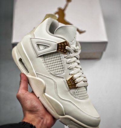 Nike Air Jordan 4 White Gold
