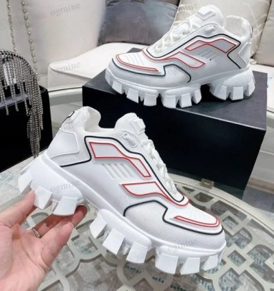 Prada Cloudbust Thunder White Red Sneakers