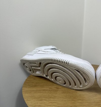 Vintage Nike Air Force 1 Low Triple White Shadow Sneakers