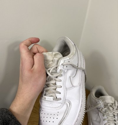 Vintage Nike Air Force 1 Low Triple White Shadow Sneakers