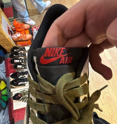 Worn 10x Travis Scott Jordan 1 Low Olive Size 9w 7 5m