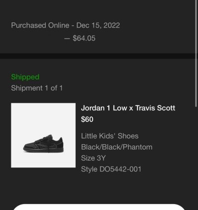 Jordan 1 Retro Low Og Sp Travis Scott Black Phantom ps 3y