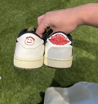 Worn 10x Travis Scott Jordan 1 Low Olive Size 9w 7 5m