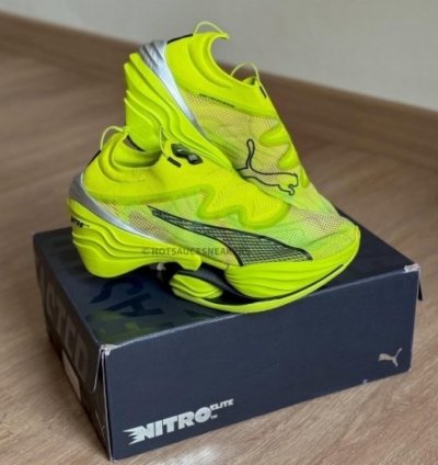 Pum A Fast Rb Nitro Elite Neon Green Running Shoes