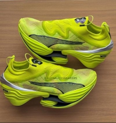 Pum A Fast Rb Nitro Elite Neon Green Running Shoes