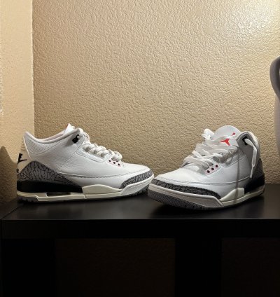 Worn Once Jordan 3 White Cement