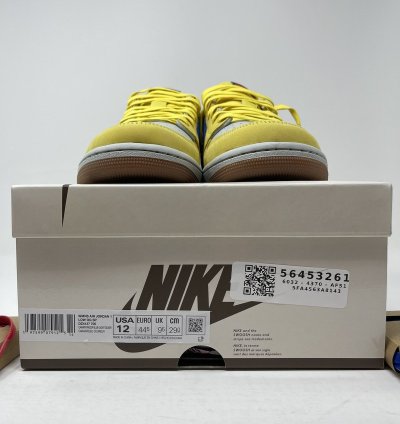 Jordan 1 Retro Low Og Sp Travis Scott Canary Men Size 10 5