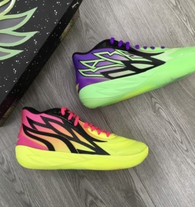 Pum A Melo 0 2 Multi Color Rick Morty Basketball Sneakers