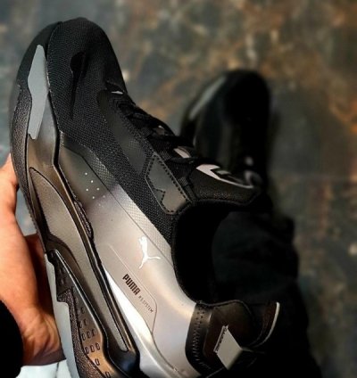 Pum A Rs Fast Unmarked Black Grey Sneakers