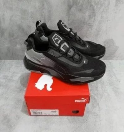 Pum A Rs Fast Unmarked Black Grey Sneakers