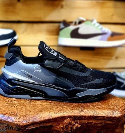 Pum A Rs Fast Unmarked Black Grey Sneakers