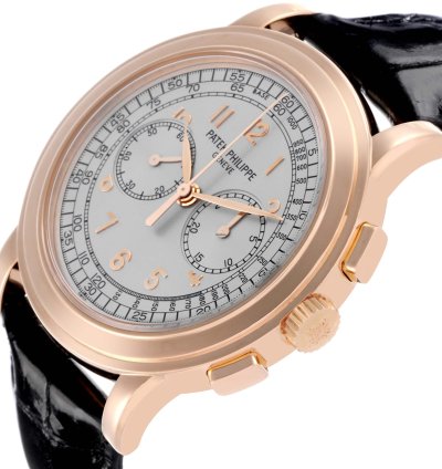 Patek Philippe Chronograph Complications Chronograph Rose Gold Mens Watch 5070r Box Papers