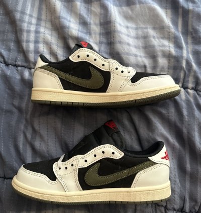 Jordan 1 Retro Low Og Sp Travis Scott Olive ps 3y