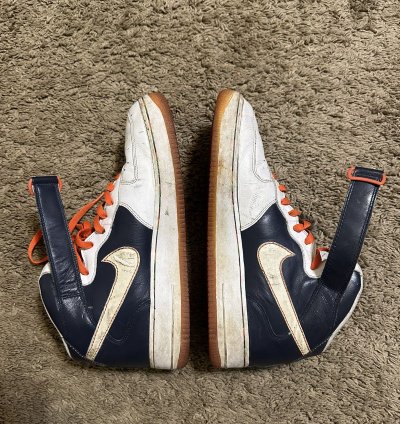 Vintage Nike Air Force 1 Mid Orange Blaze 2007 Size 10 5