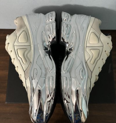 Adidas Raf Simons Ozweego Cream White Silver Metallic