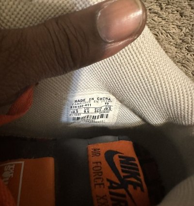 Vintage Nike Air Force 1 Mid Orange Blaze 2007 Size 10 5