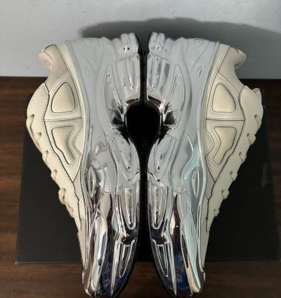 Adidas Raf Simons Ozweego Cream White Silver Metallic