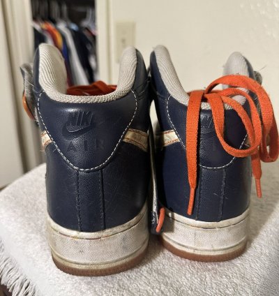 Vintage Nike Air Force 1 Mid Orange Blaze 2007 Size 10 5
