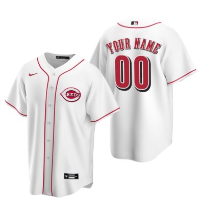 Cincinnati Reds Custom White Stitched Mlb Cool Base Home Jersey