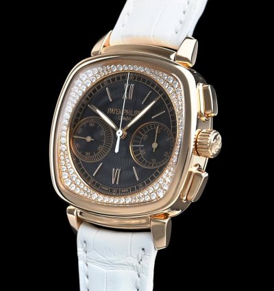 Patek Philippe Chronograph Complications Manual Winding Rose Gold Chronograph Black 35 39mm Box Papers 7071r-010