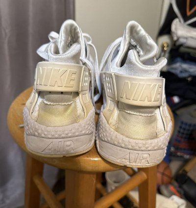 Vintage Nike Air Huarache Triple White 2016 Size 13