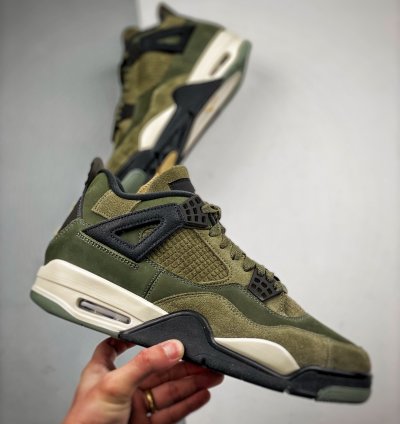 Nike Air Jordan 4 Olive Canvas Fb9927-200