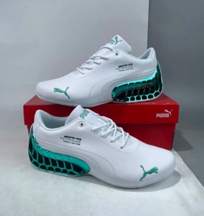 Puma Amg Petronas Formula One White Green Sneakers