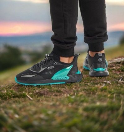 Puma Amg Petronas Zenon Speed Motor Sports Black Reflective Running Shoes