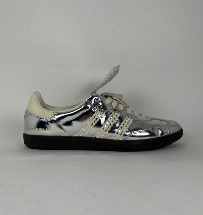 Adidas Wales Bonner Metallic Silver Samba Sneaker Size 10