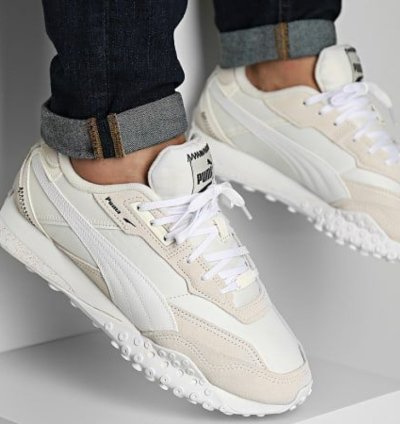 Puma Blacktop Rider Warm White Sneaker