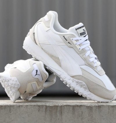 Puma Blacktop Rider Warm White Sneaker