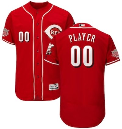 Cincinnati Reds Customized Scarlet 150th Anniversary Flexbase Jersey