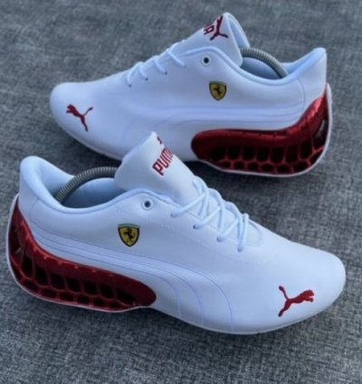 Puma Ferrari Petronas White Red Sneakers