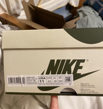 Jordan 1 Travis Scott Olive 9 5m 11w