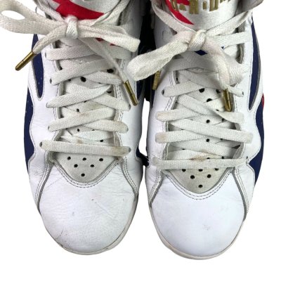 Vintage Nike Air Jordan 7 Retro Olympic Basketball Sneakers Size 10 5 Us Red White Blue Mens