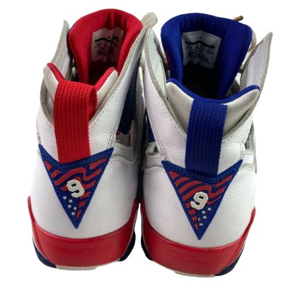 Vintage Nike Air Jordan 7 Retro Olympic Basketball Sneakers Size 10 5 Us Red White Blue Mens