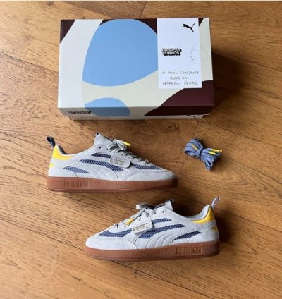 Puma X Kidsuper Palermo Ash Grey Sneakers